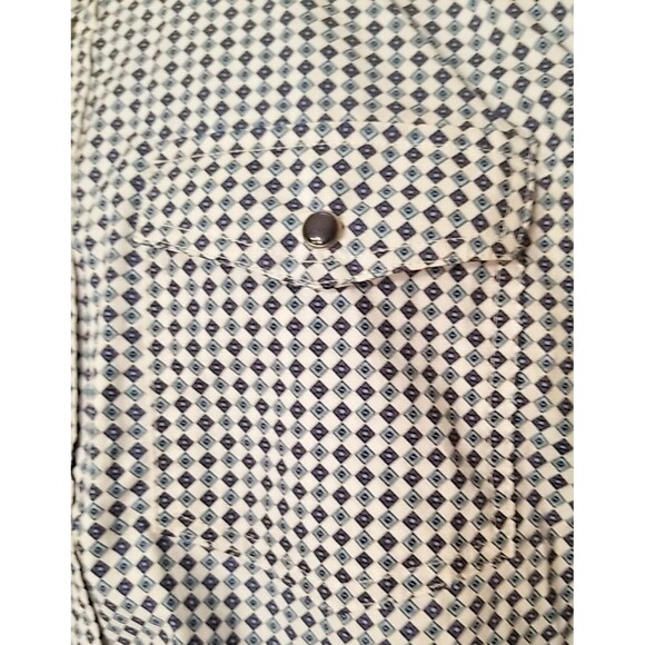 Patron Cito Red Label Pearl Snap Blue Diamond Shirt Mens Small NWOT   T53 - Picture 4 of 8